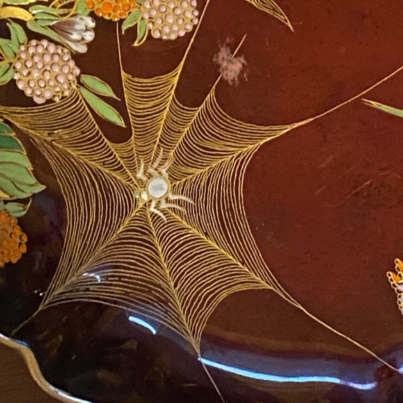 Vintage Carlton Ware Rouge Royale ‘Art Deco’ edged hand painted plate - Picture 2 of 9